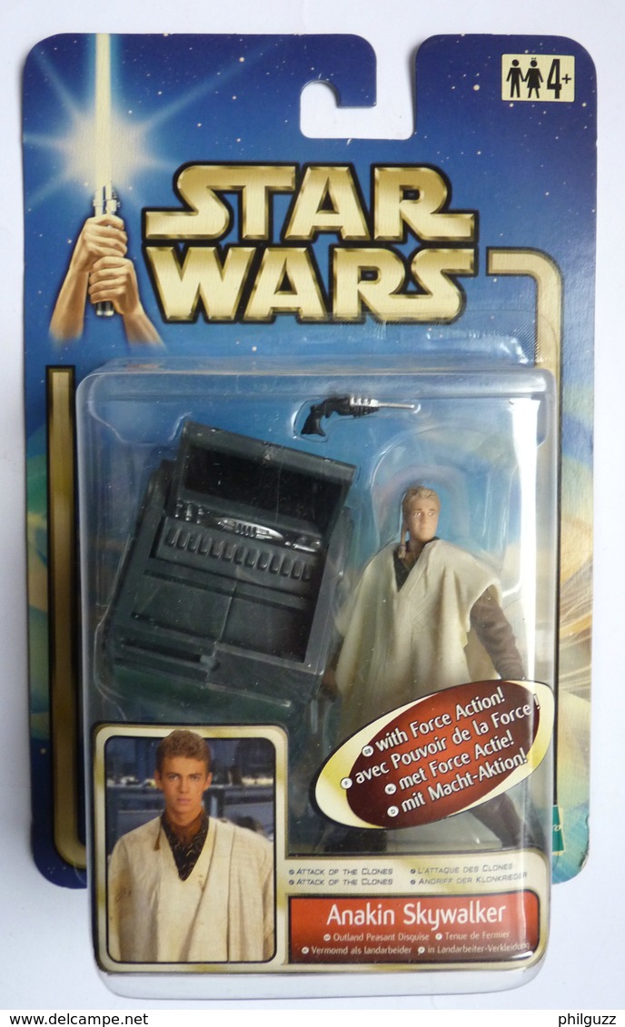 1 FIGURINE STAR WARS 1995 BLISTER US ATTACK OF THE CLONE  ANAKIN SKYWALKER Outland Peasant Disguise - Episode II