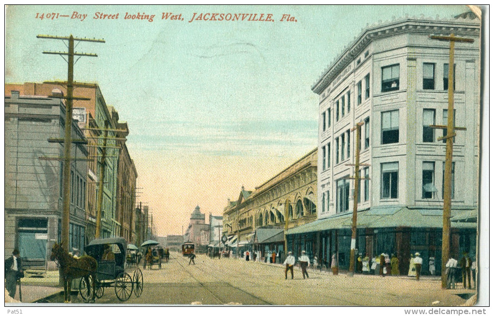 USA / Etats Unis - FL - Florida - Jacksonville : Bay Street Looking West - Jacksonville