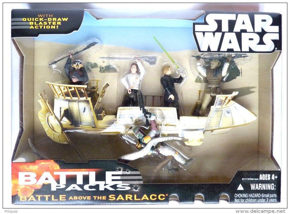 FIGURINE STAR WARS 1995 BOITE STAR WARS EPISODE III BATTLE PACKS BATTLE Above The STARLACC Pas BLISTER - Power Of The Force