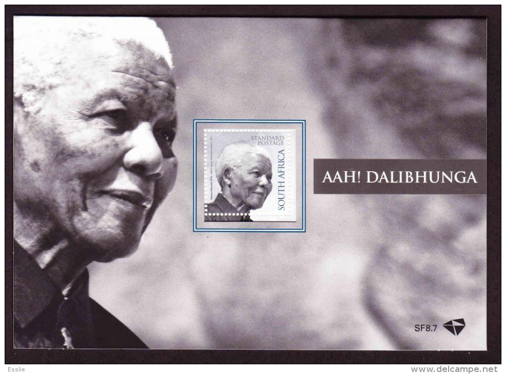 South Africa - 2014 - Nelson Rolihlahla Mandela - Commemoration Folder With Miniature Sheet - Unused Stamps