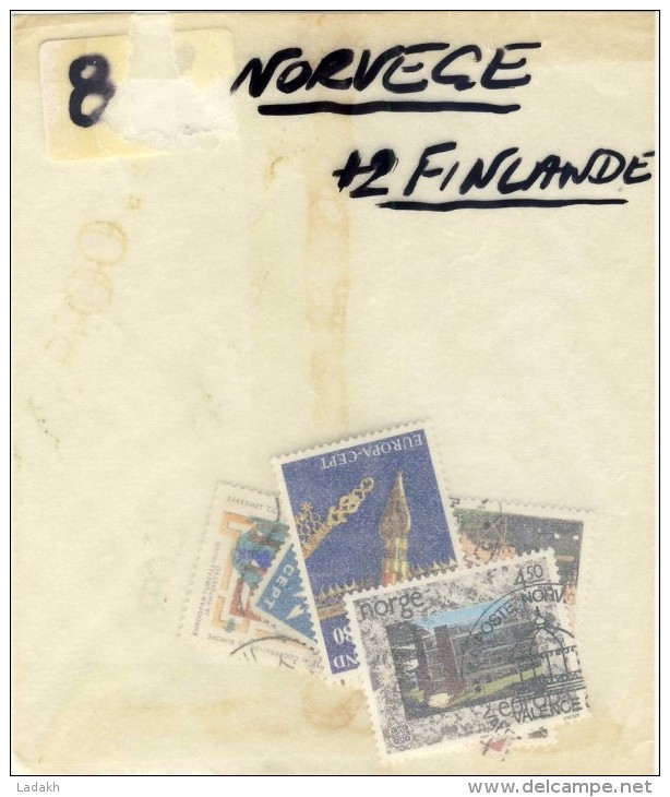 NORVEGE # LOT DE 7 TIMBRES OBLITERES + 2 FINLANDE # - Collections