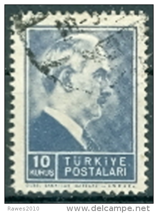 Türkei 1942 10 K. Gest. Staatspräsident Inönü - Oblitérés