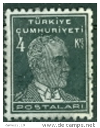 Türkei 1931 2 1/2 K. + 4 K. + 5 K. + 12 1/2 K. Gest. Kemal Atatürk - Gebraucht