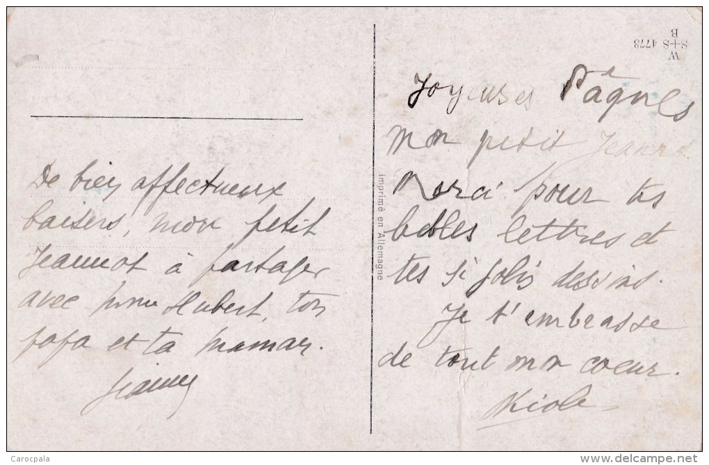 Carte 1920 Signée John Wills :1er Avril :  "interrogez Les.." (poissons Rouges,fillette) - Wills, John