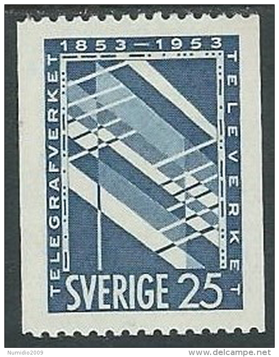 1953 SVEZIA SERVIZIO TELEGRAFICO 25 ORE MH * - ZX7.9 - Unused Stamps