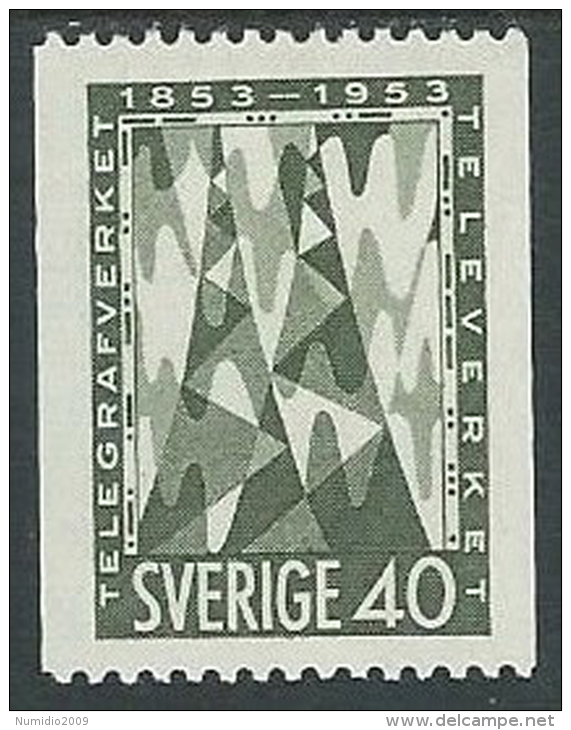 1953 SVEZIA SERVIZIO TELEGRAFICO 40 ORE MH * - ZX7.9 - Unused Stamps