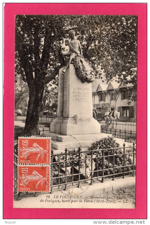 44 LOIRE-ATLANTIQUE Le Pouliguen, Monument Aux Enfants Morts Pour La Patrie, Guerre 1914-1918, (L. L.) - Monuments Aux Morts