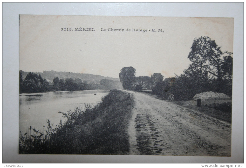 95 : Mériel - Le Chemin De Halage - Meriel