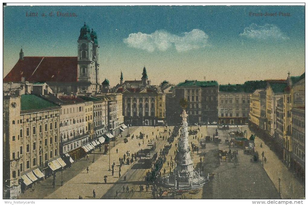 AK 0291  Linz An Der Donau - Franz-Josef-Platz / Verlag Seibt Um 1918 - Linz