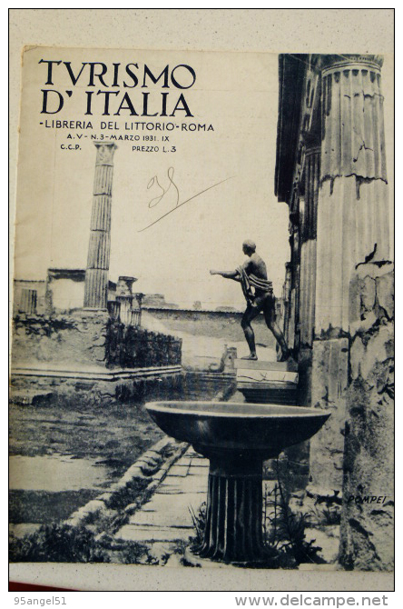 TURISMO D´ITALIA - MARZO 1931 (OROPA, ROMA, OSTIA, CARNIA, CESENATICO, CANAZEI, ARCO - Art, Design, Décoration