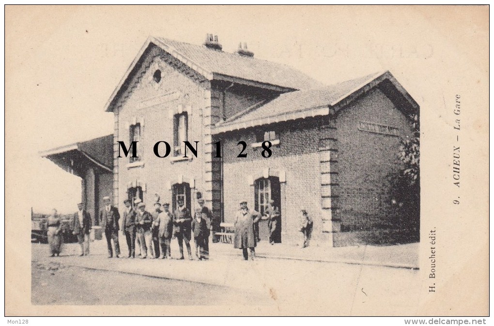 ACHEUX EN AMIENOIS (80) LA GARE- EDIT H.BOUCHET - Acheux En Amienois