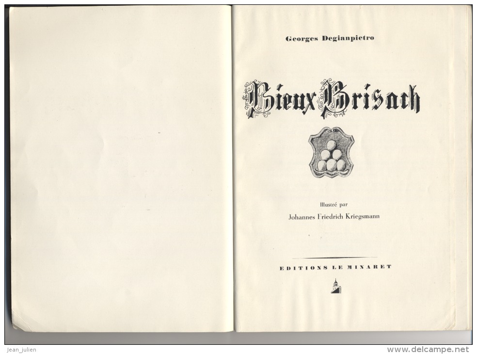 ALLEMAGNE  - BADE WURTEMBERG  - Petite MONOGRAPHIE   - Georges DEGIANPIETRO - Trés Rare - Biographies & Mémoires