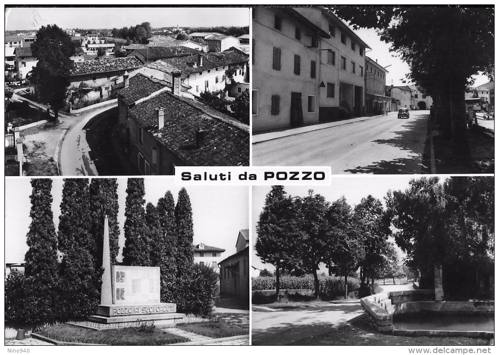 SALUTI DA POZZO (PN??) - VEDUTINE - F/G - V:1972 - Pordenone