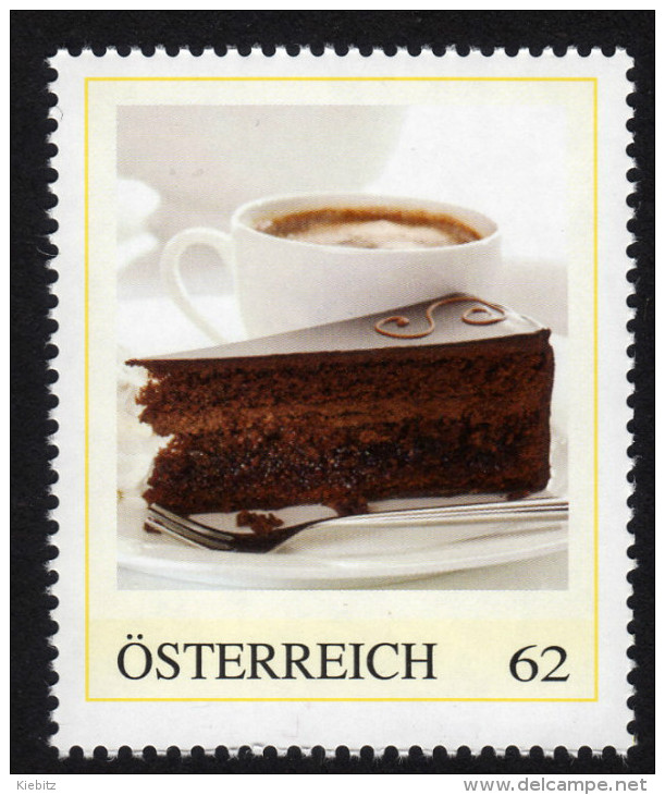 ÖSTERREICH 2014 ** Sachertorte, Tart - PM Personalized Stamp MNH - Ernährung