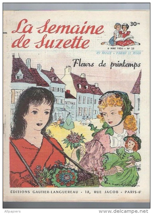 La Semaine De Suzette N°23 L'étrange Château De Swatz - Brin De Muguet - Fleurs De Printemps - Brin De Muguet 1954 - La Semaine De Suzette
