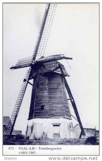 PAAL Bij Beringen (Limburg) - Molen/moulin - Blauwe Prentkaart Ons Molenheem Van De Gewezen Achtkante Molen Huygens - Beringen