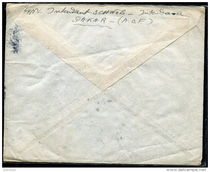 A.O.F. N° 11 (8) / LETTRE AVION DE DAKAR 21/5/1947 POUR PARIS , TAXÉE A L'ARRIVÉE - B - Lettres & Documents