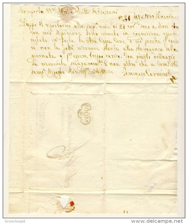 Modena. Eccezionale raccolta 150 pieghi 1770-1798 su carta pergamena con annulli a cuore serie rosso-verde-nero. € 1100;