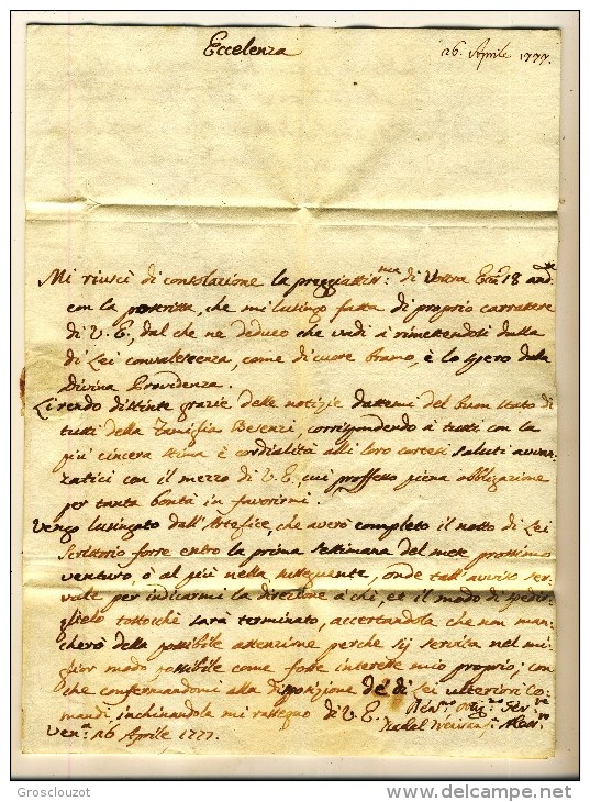 Modena. Eccezionale raccolta 150 pieghi 1770-1798 su carta pergamena con annulli a cuore serie rosso-verde-nero. € 1100;