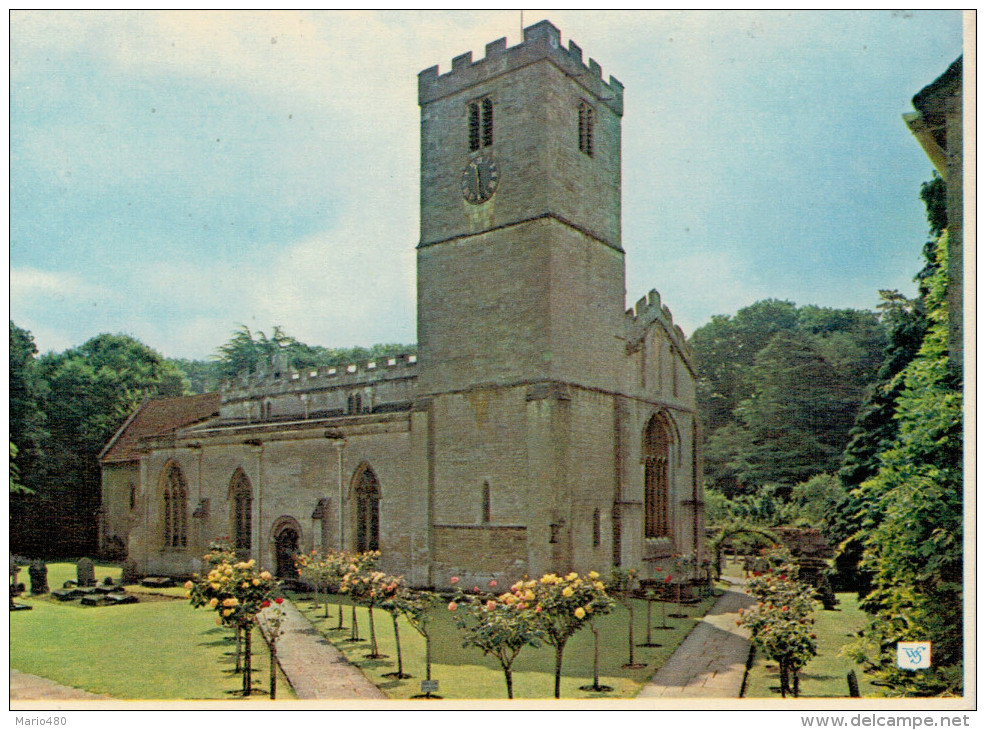 BIBURY    ST. MARY'S  CHURCH    WITH  GREETINGS   (NUOVA) - Altri & Non Classificati