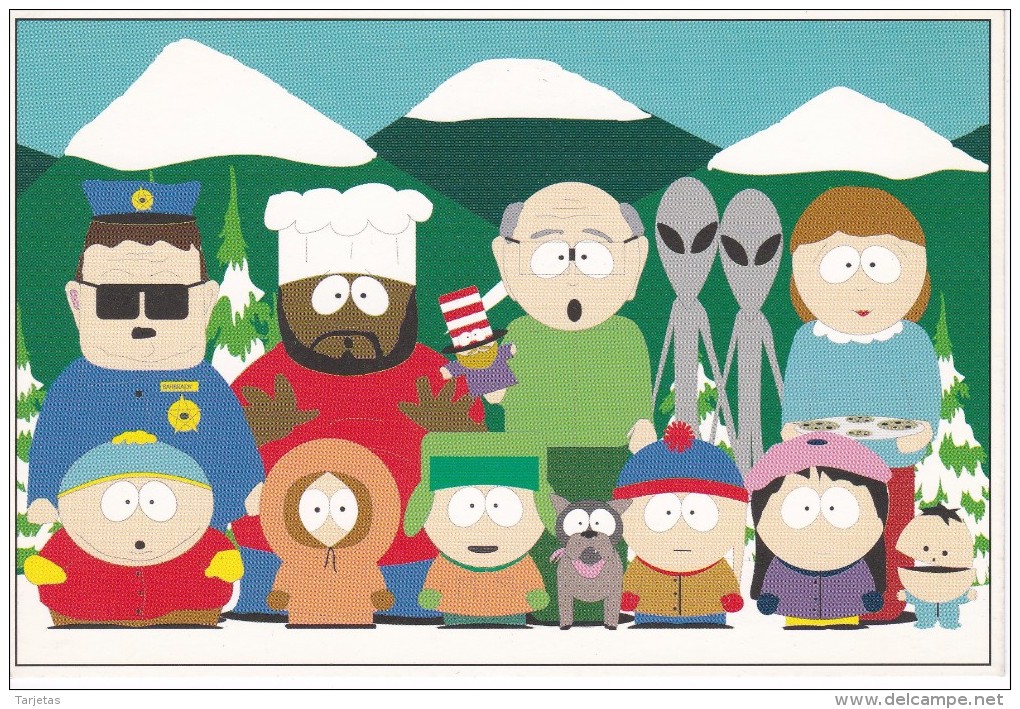 POSTAL DE SOUTH PARK DE COMEDY CENTRAL (DIBUJOS) - Series De Televisión