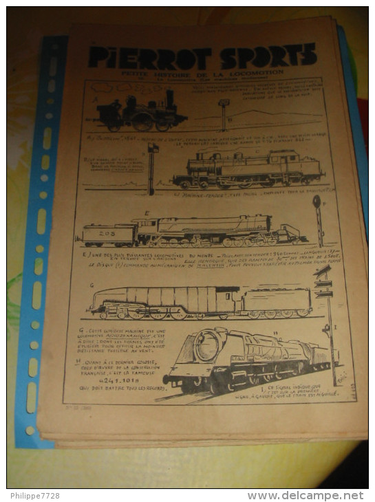 Petite Histoire De La LOCOMOTION Lot 9 Feuilles 1935 - Chemin De Fer