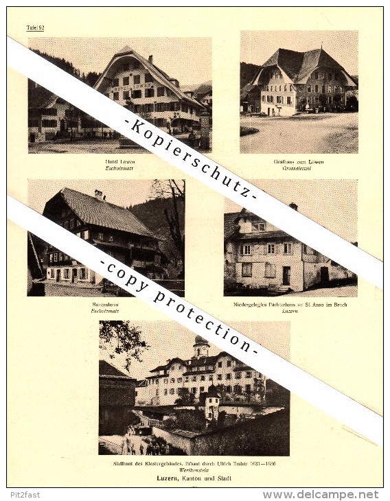 Photographien / Ansichten , 1920 , Neuenkirch , Rothenburg , Escholzmatt , Grossdietwil , Prospekt , Architektur , Fotos - Escholzmatt