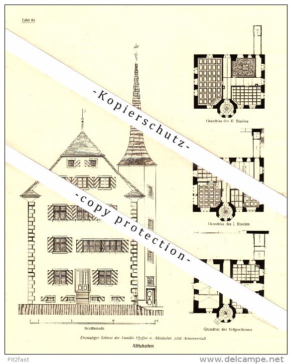 Photographien / Ansichten , 1920 , Beromünster , Altishofen , Prospekt , Architektur , Fotos !!! - Beromünster