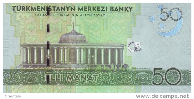 TURKMENISTAN P. 26 50 M 2009 UNC - Turkménistan