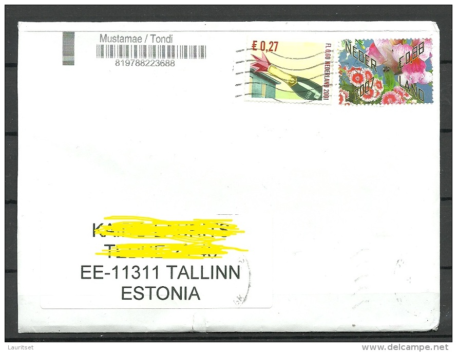 NEDERLAND Niederlande 2015 Letter To Estonia Estland - Lettres & Documents