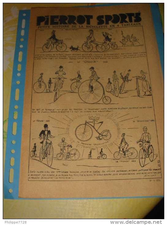 Acrobaties Sur BICYCLETTES Lot 7 Feuilles - Cyclisme