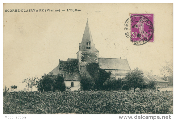 86 SCORBE CLAIRVAUX / L'Eglise / - Scorbe Clairvaux