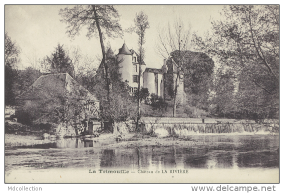 86 LA TRIMOUILLE / Château De La Rivière / - La Trimouille