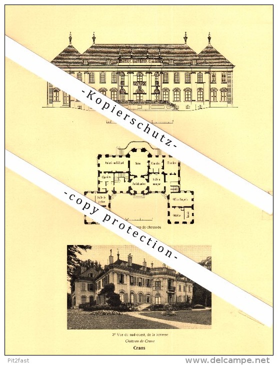 Photographien / Ansichten , 1925 , Duillier , Crans , Prospekt , Architektur , Fotos !!! - Crans