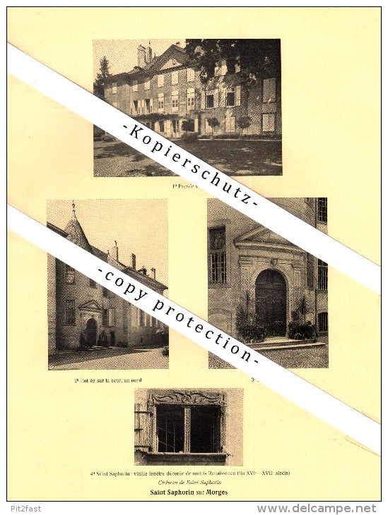 Photographien / Ansichten , 1925 , Vullierens , Saint-Saphorin-sur-Morges , Prospekt , Architektur , Fotos !!! - Vullierens