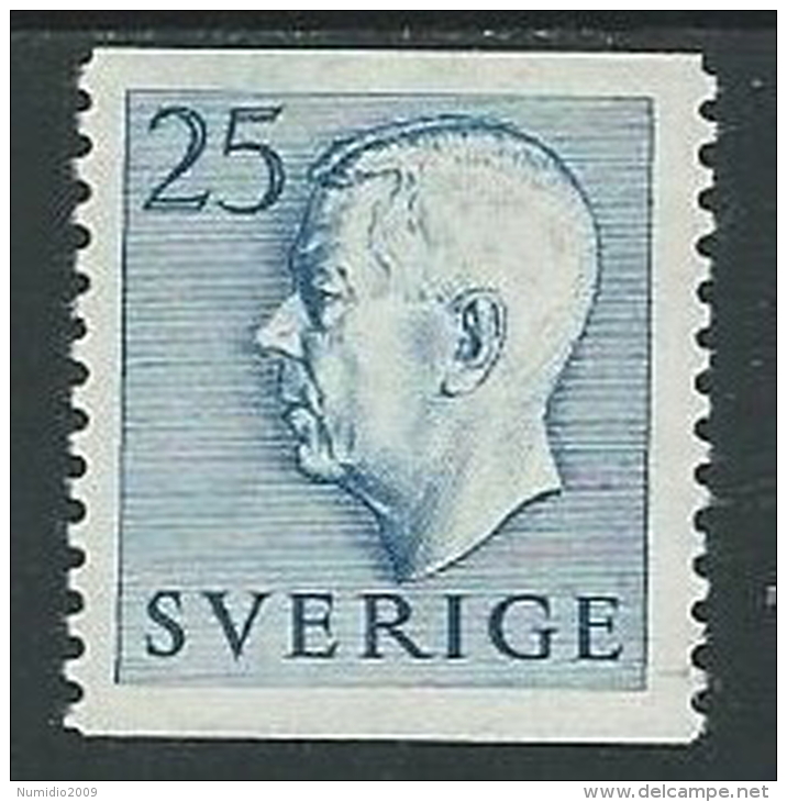 1954 SVEZIA GUSTAVO VI ADOLFO 25 ORE MH * - ZX8 - Unused Stamps