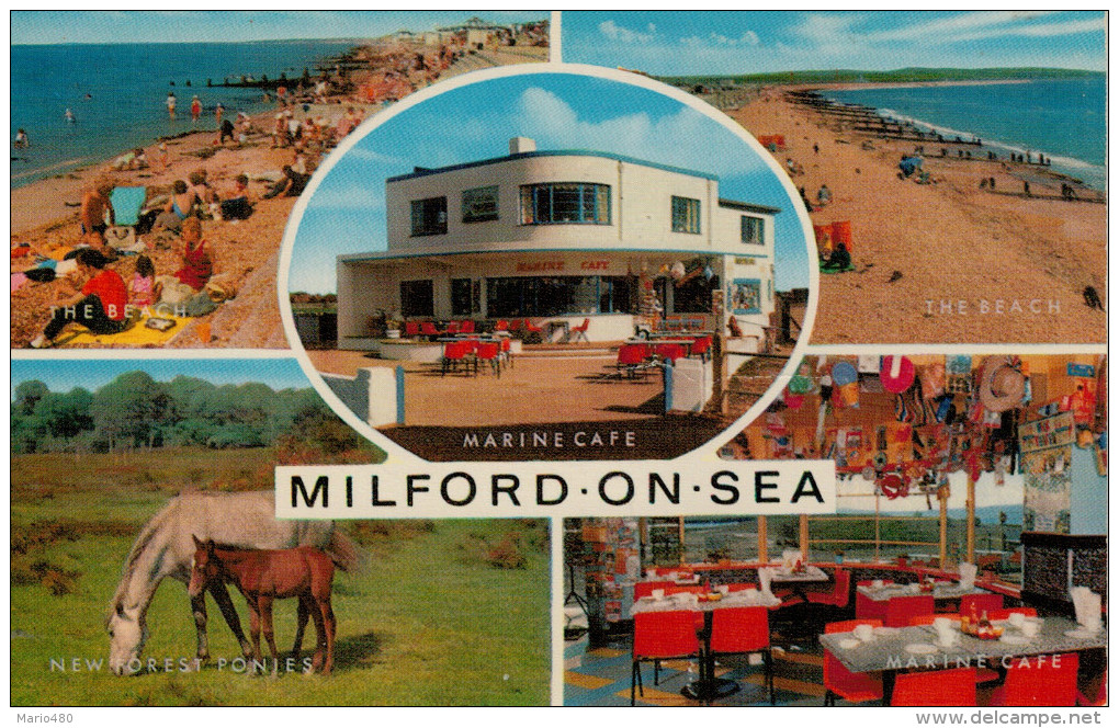 MILFORD ON SEA    MARINE  CAFE  HURST  ROAD       (NUOVA) - Altri & Non Classificati