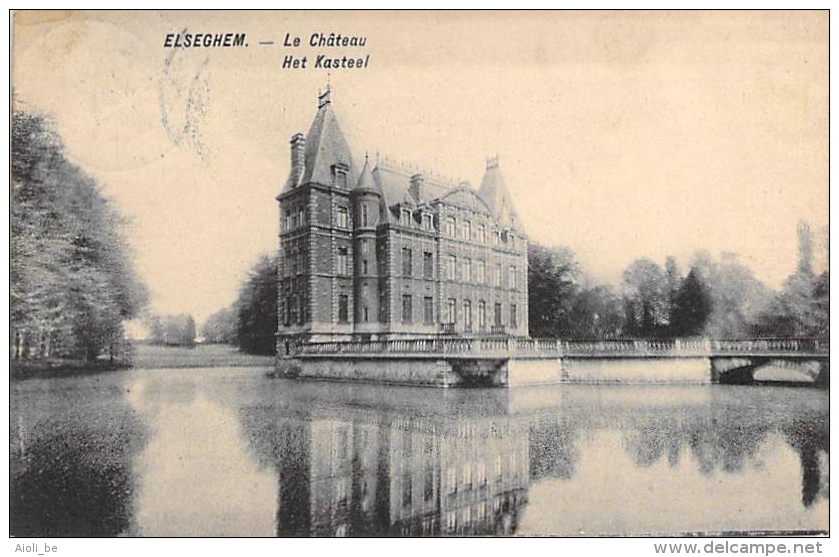 Elsegem. - Le Château. Het Kasteel. - Kaart Verzonden In 1913. - Wortegem-Petegem