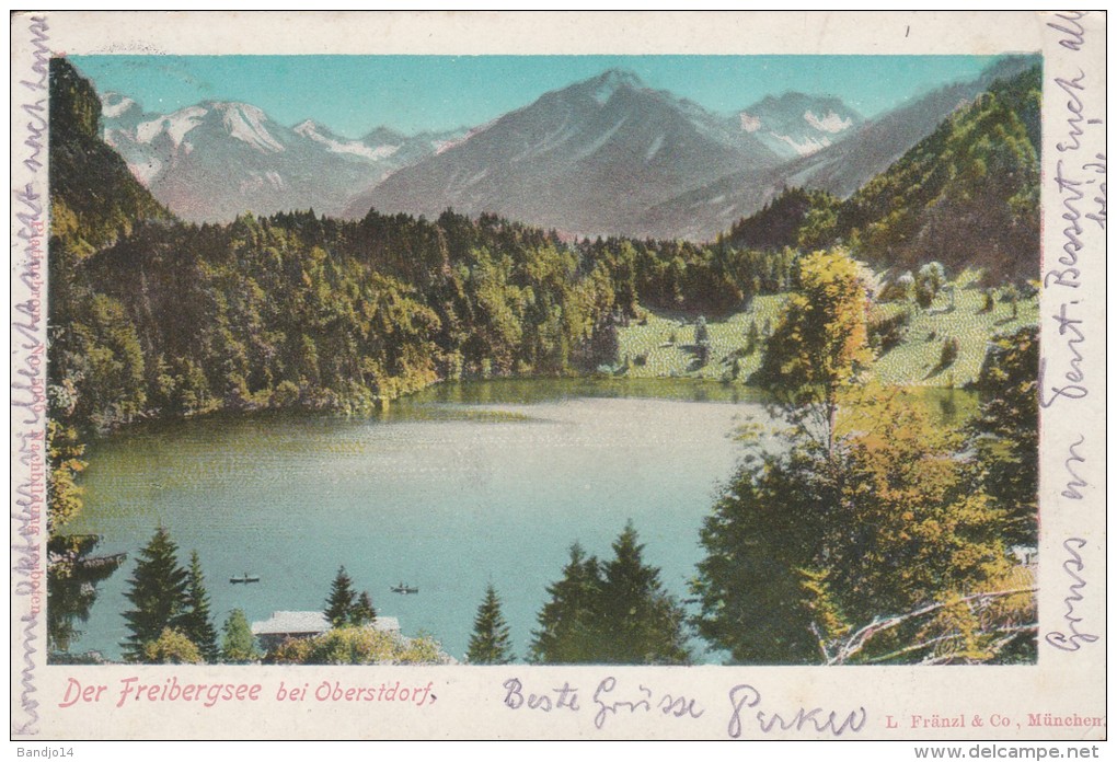 Der Frebergsee Bei Oberstdorf   - Scan Recto-verso - Oberstdorf