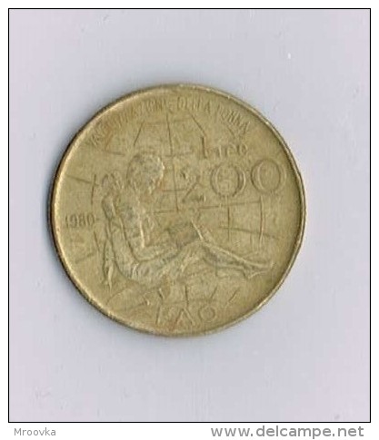 Italy 200 Lire  1980 - Italia - 200 Liras