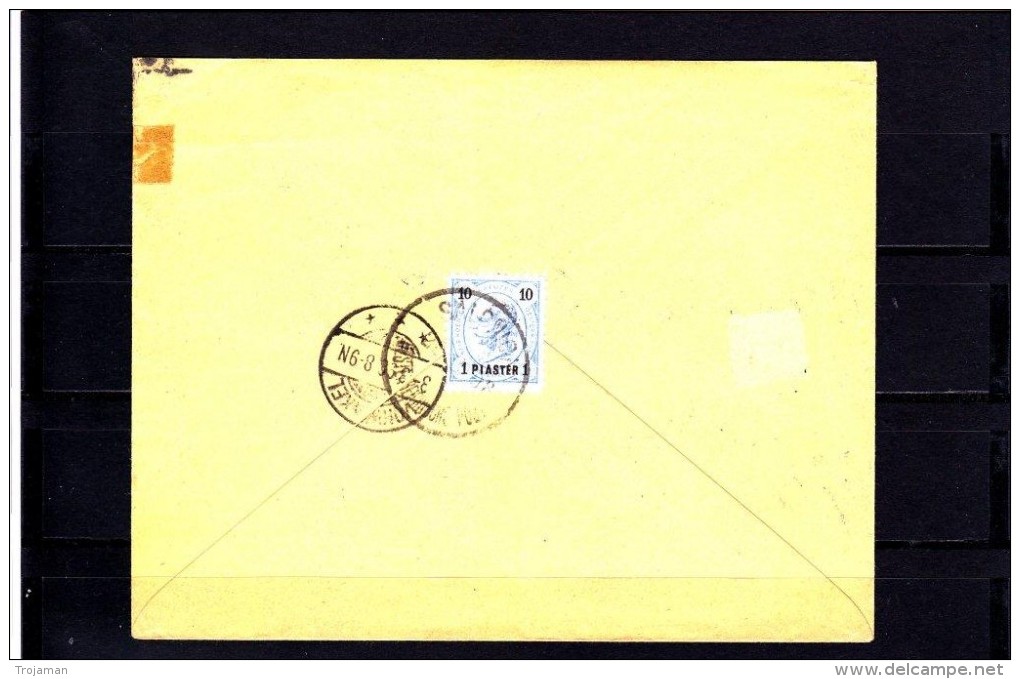 EXTRA5-12 LETTER SALONIKI, AUSTRIAN POST OFFICE TO GERMANY. JUDAIKA. - Thessaloniki