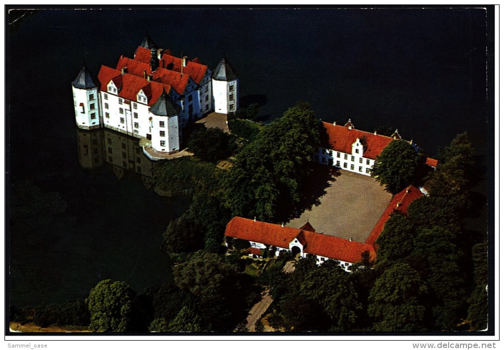 Schloss Glücksburg  -  An Der Flensburger Förde  -  Luftbild  -  Ansichtskarte Ca. 1975  (5363) - Gluecksburg