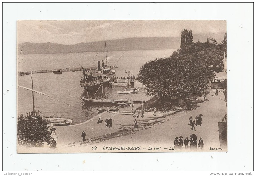 G-I-E , Bateaux , 74 , EVIAN , Le Port , Vierge - Commerce