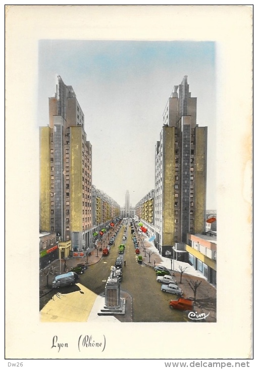 Lyon - Gratte-Ciel - Avenue Henri Barbusse - Edition Combier - Carte Cim Colorisée - Lyon 8