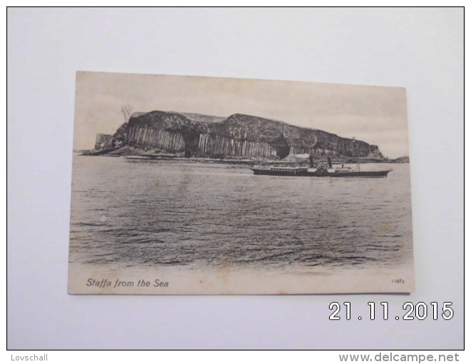 Staffa From The Sea. (26 - 8 - 1907) - Bute