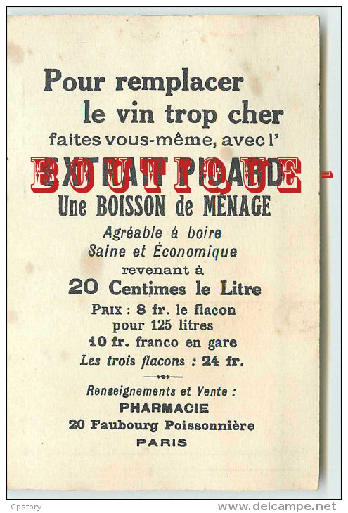 ACHAT DIRECT < BENJAMIN  RABIER  - AU VOLEUR < PERROQUET Et CHAT - PUBLICITE PHARMACIE < BOISSON PICARD Au DOS - Rabier, B.