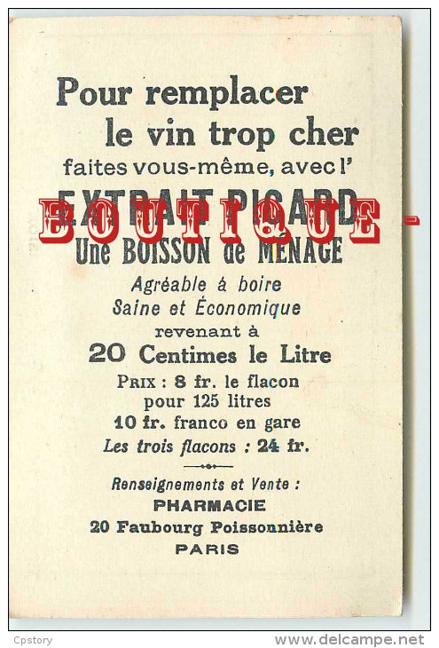 ACHAT DIRECT < BENJAMIN  RABIER  - UN INCONNU MUSIQUE < LAPIN MUSICIEN - PUBLICITE PHARMACIE BOISSON PICARD Au DOS - Rabier, B.