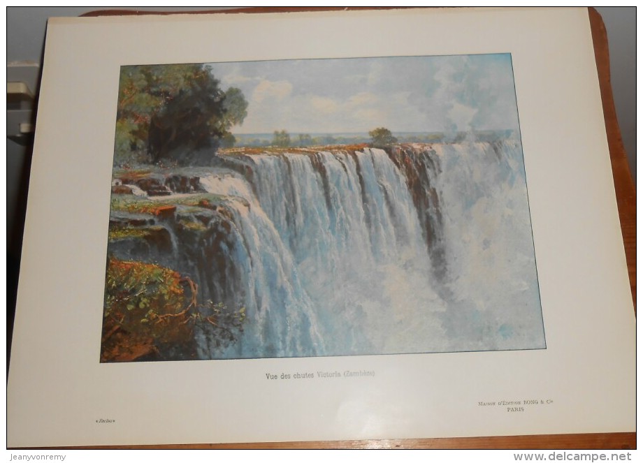 Zimbabwe. Vue Des Chutes Victoria. Zambèze. Photogravure. 1914. - Simbabwe