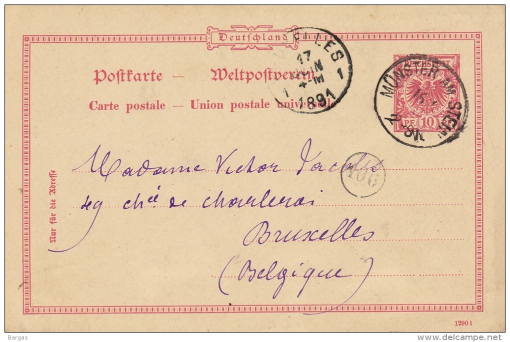 Carte Postale Munster Am Stein Bruxelles - Lettres & Documents