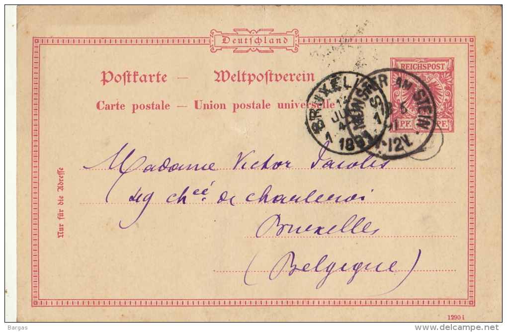 Carte Postale Munster Am Stein Bruxelles - Lettres & Documents